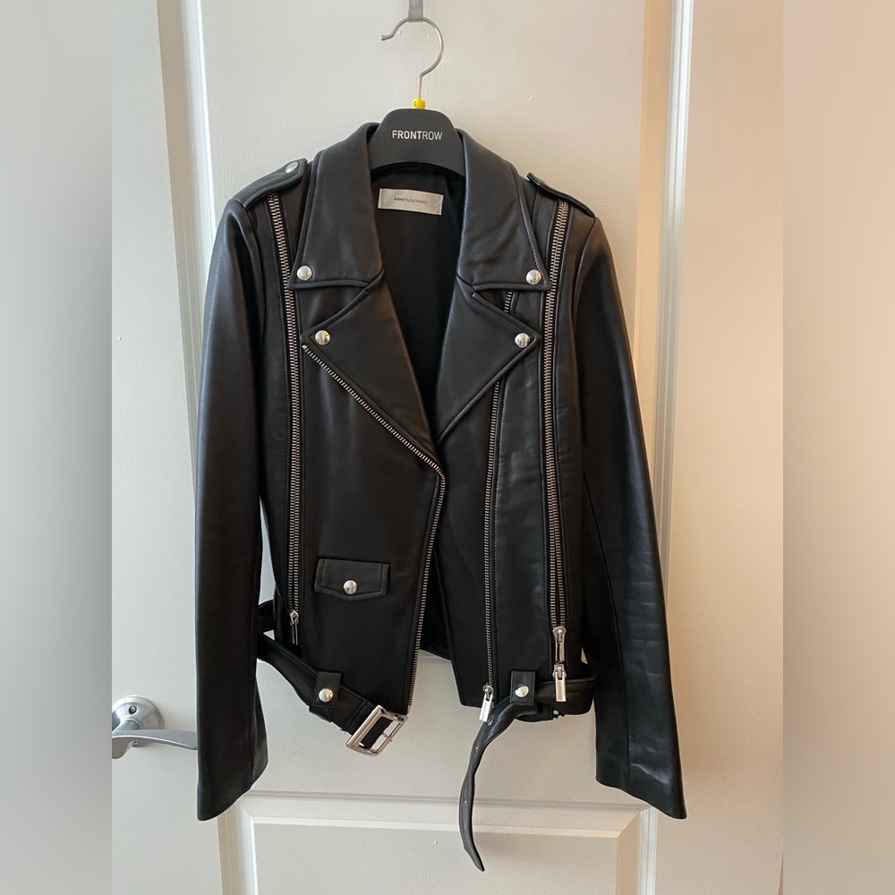 Ash Studio Paris Fullscreen Black Leather Biker Jacket